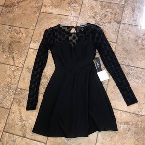 Black Polka Dot Dress (Lulus)